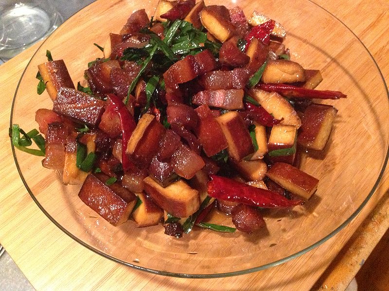 File:Smoked Bacon and tofu.JPG
